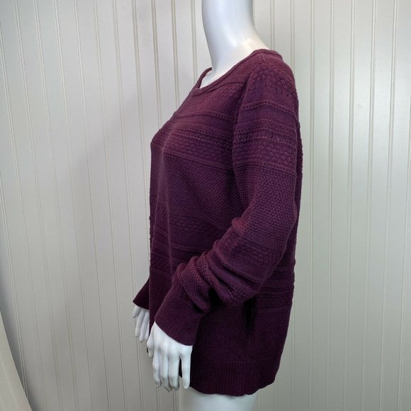 Ann Taylor Loft Sweater Size Large Purple Pullover - Picture 2 of 4